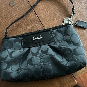Coach Black Wristlet